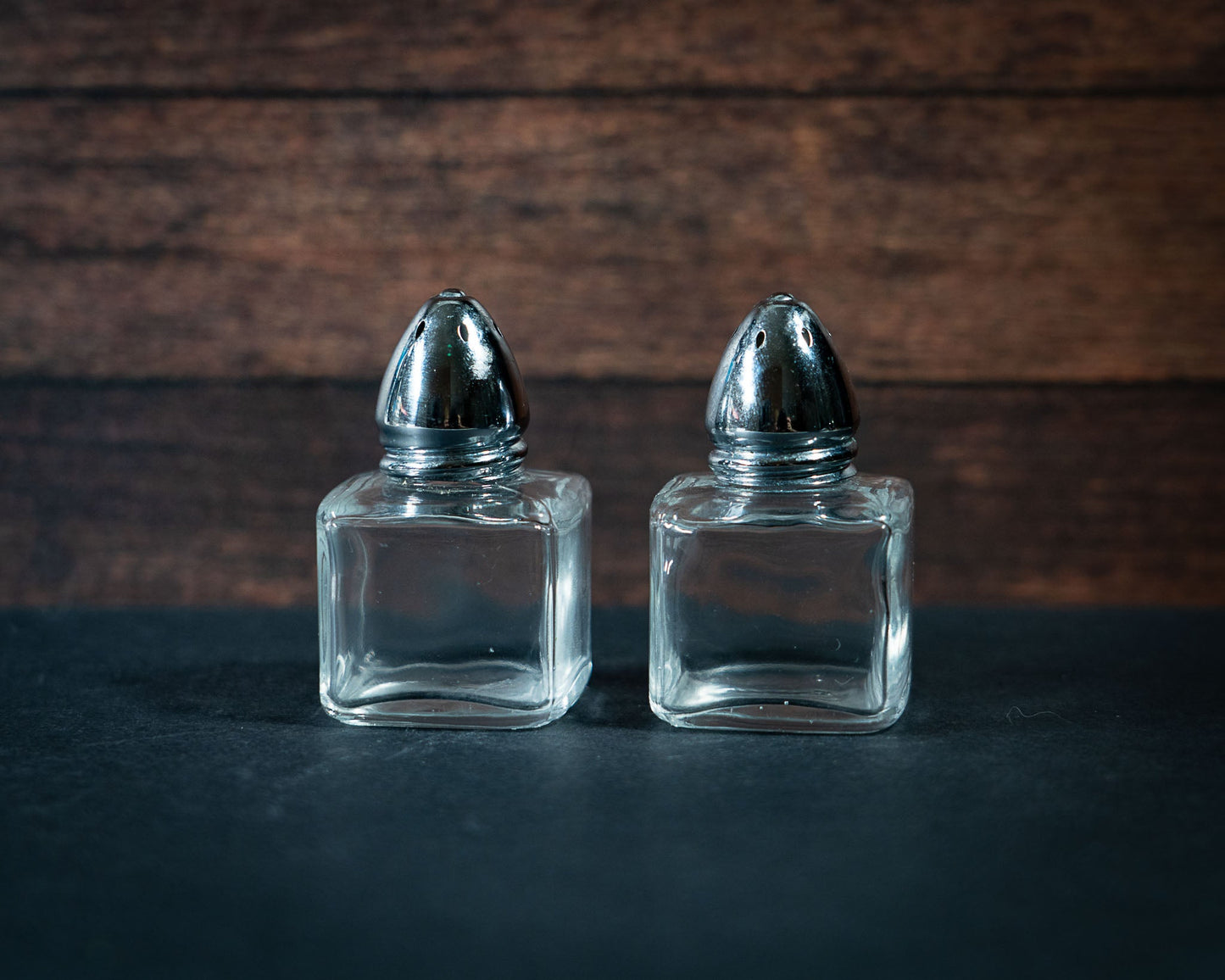 Mini Square Glass Salt Shakers