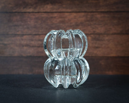 Vintage Glass Candle Holders